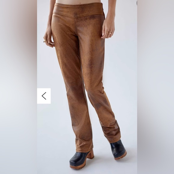 NWOT Urban Outfitters faux suede bootcut pants - Picture 2 of 2